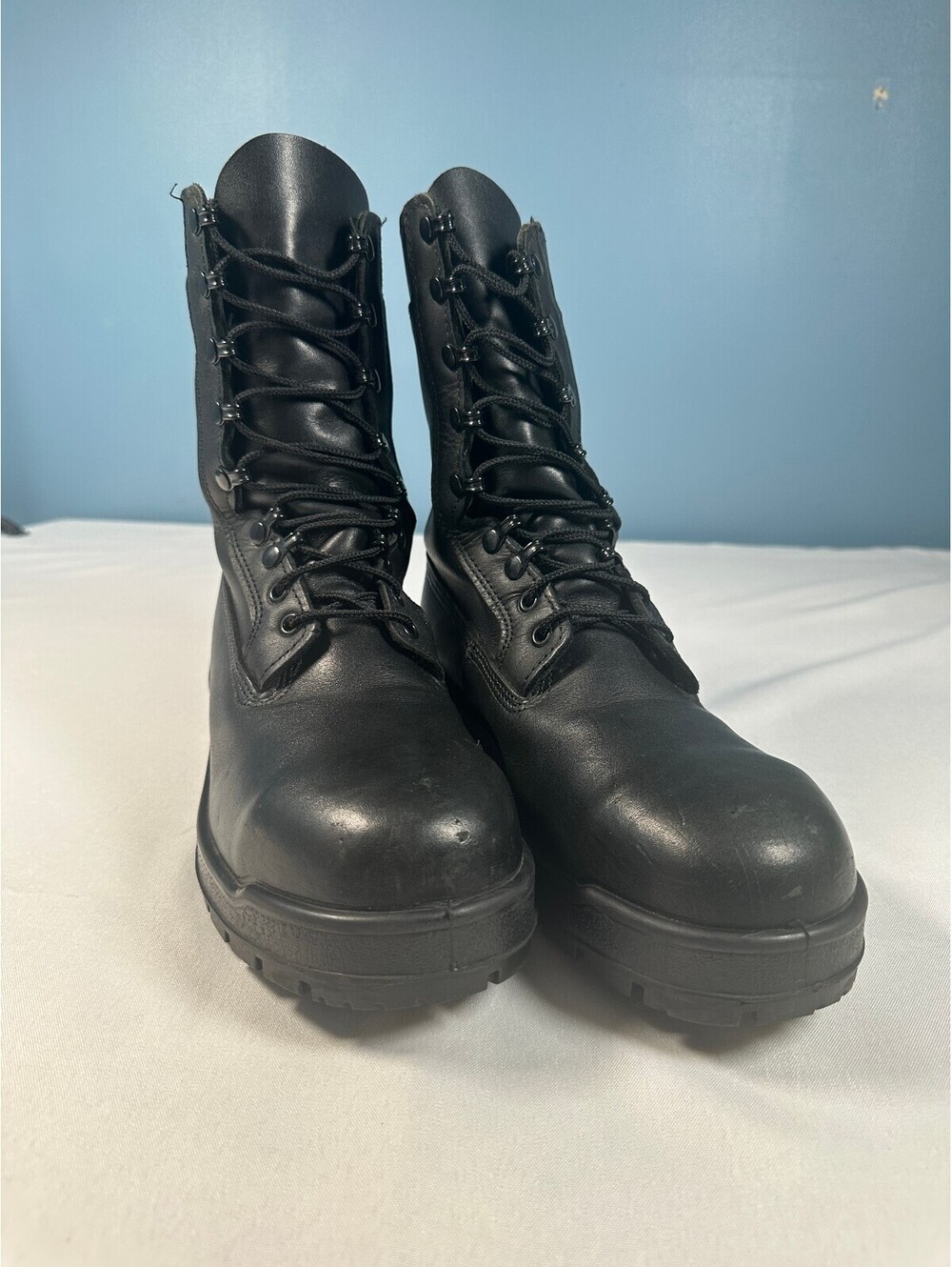 US Military Issue General Purpose Leather Combat Boots Vibram Men's Size 9.5 R